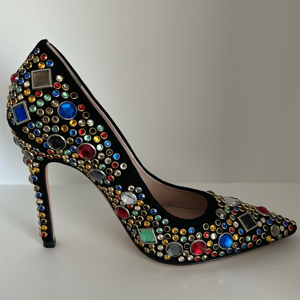 Authentic MIU MIU Crystal Jeweled Embellished Heels - Picture 5 of 15